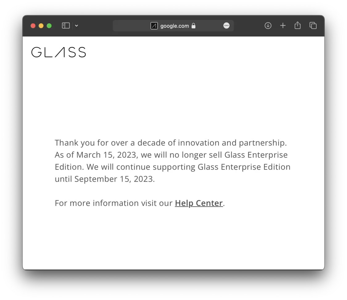 體育投注:穀歌眼鏡,正式宣告死亡!